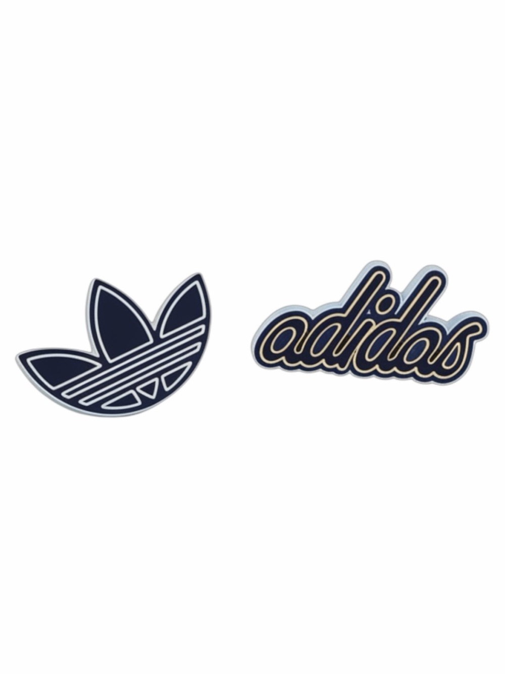 adidas Retro-Style Navy Blue Lapel Pin Set